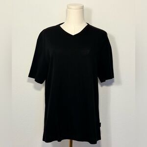 Boss Hugo Boss Mini V-Neck Black Tee Women’s Size Small